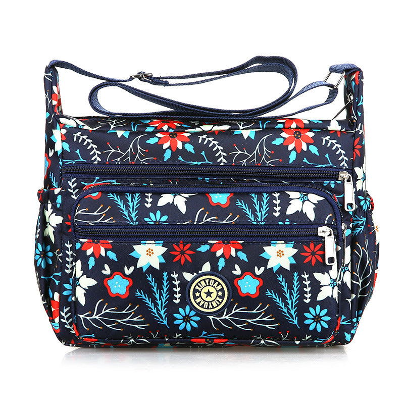Women's Large Capacity Flower Cloth Oxford Canvas Shoulder Bags