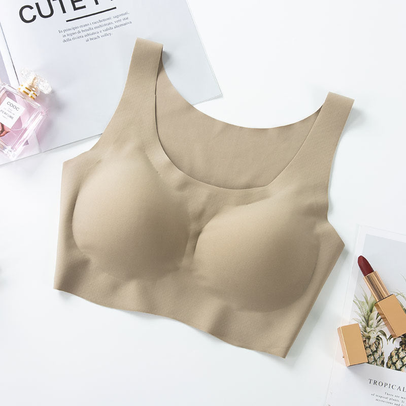 Wireless Vest Seamless Ice Silk Underwear Lady Sexy Bras