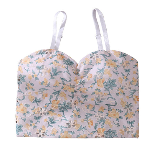 Summer Fresh Sweet Floral Small Sling Tanks Camis
