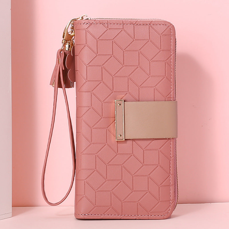 Women's Long Large Capacity Zipper Mobile Ladies Wallets