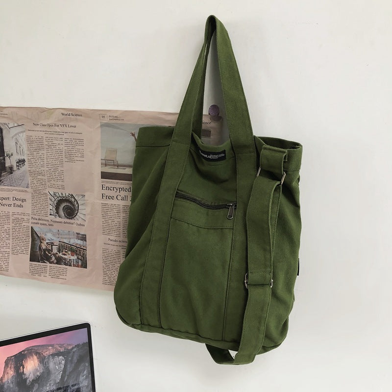 Women's & Men's Vintage Canvas Simple Class Korean Handbags