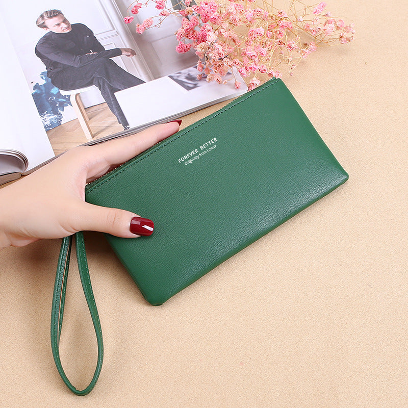Women's Korean Style Zipper Long Large Capacity Ladies Wallets