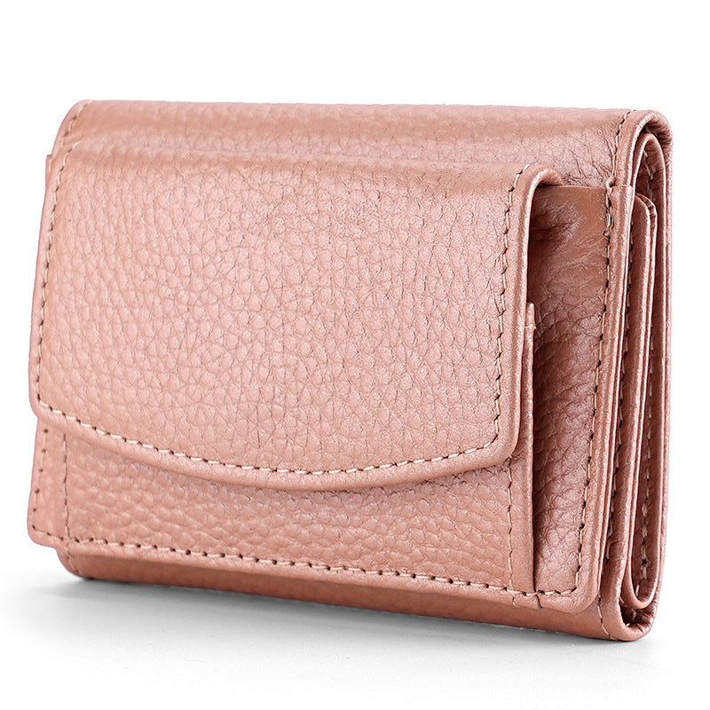 Innovative Women's Graceful Cowhide Short Leather Ladies Wallets