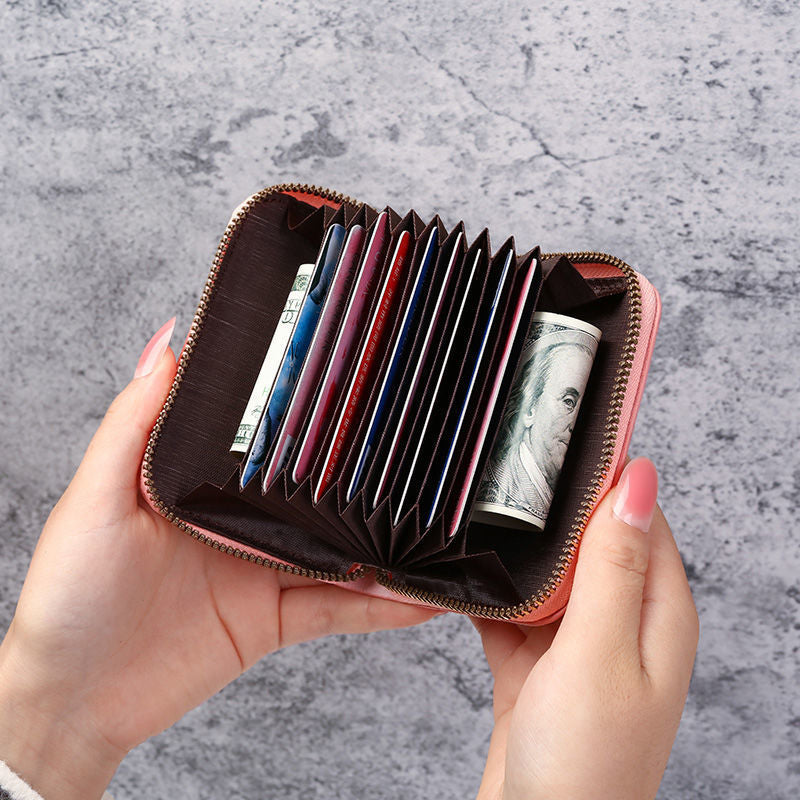 Women's Korean Style Swiping Large Capacity Card Holder