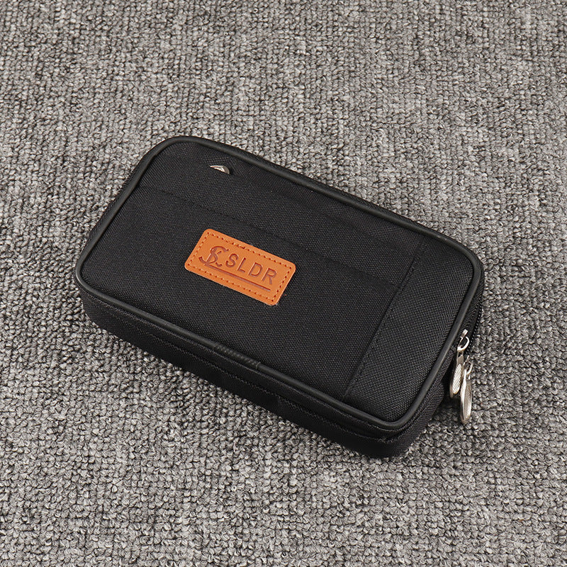 Men's Mobile Canvas Cell Horizontal Vertical Hanging Phone Bags