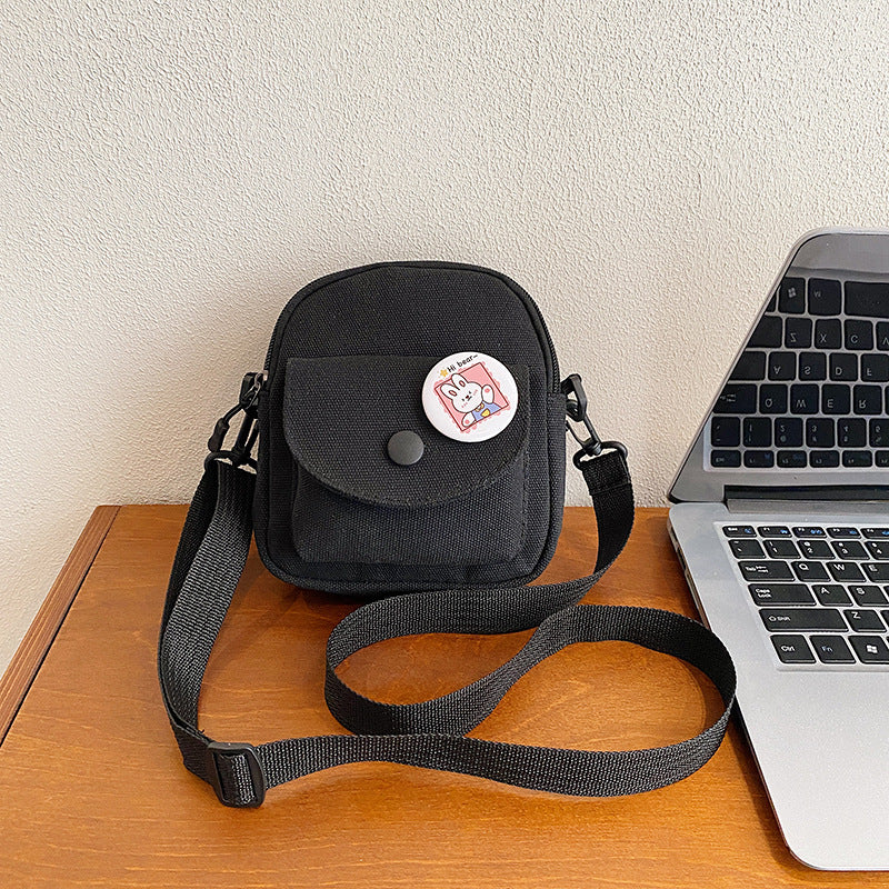 Canvas Korean Leisure Simple Fashion Pure Phone Bags