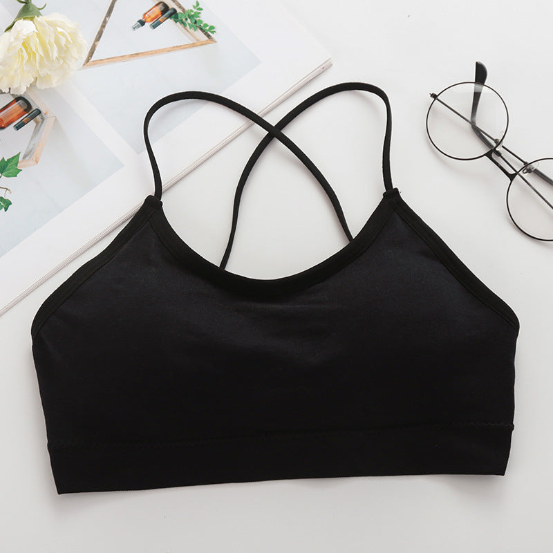 Style Backless Strap Cross Back Vest Tanks Camis