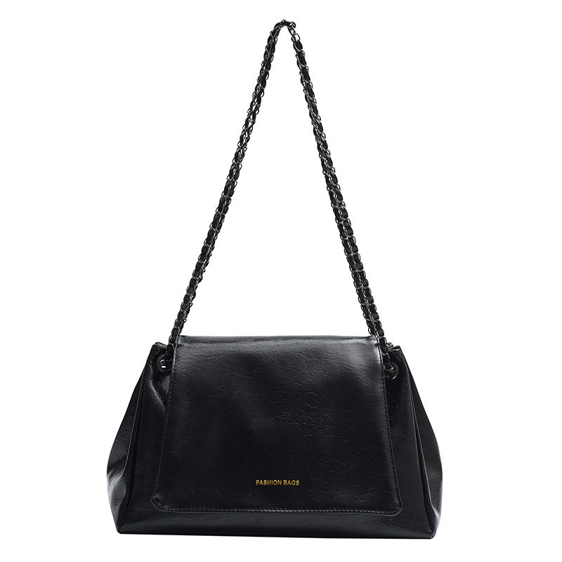 Women's Fashion Retro Autumn Chain Textured Crossbody Bags