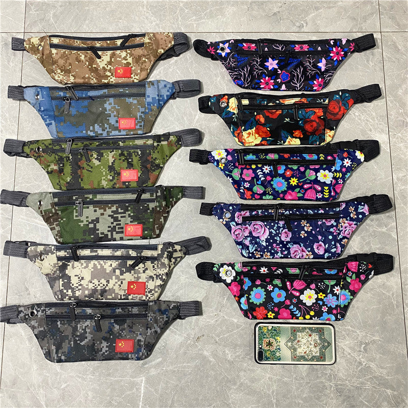 Women's & Men's & Close-fitting Camouflage Portable Leisure Men's Waist Packs
