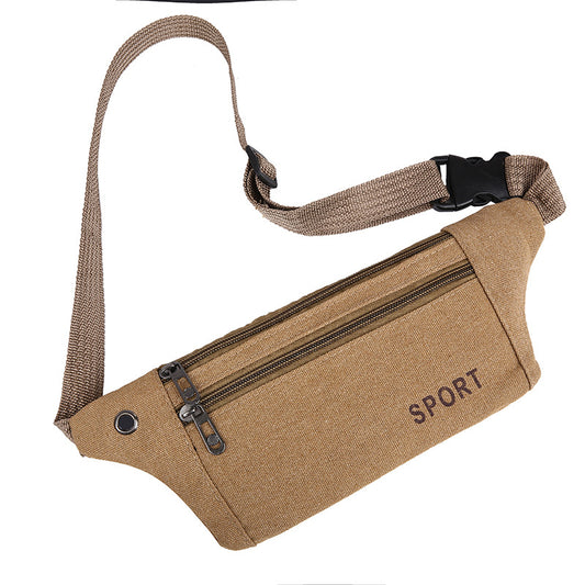 Women's & Men's & Canvas Running Cell Riding Invisible Bags