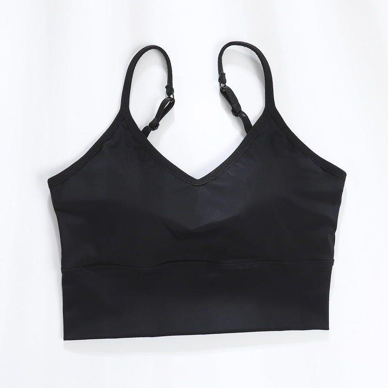 Female Spaghetti Strap With Chest Pad Tanks Camis