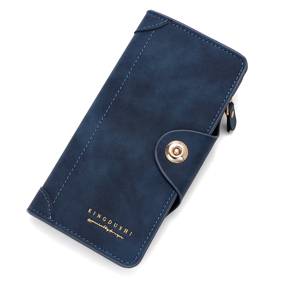 Men's Multifunctional Long Stitching Style Clutch Magnetic Snap Men's Wallets