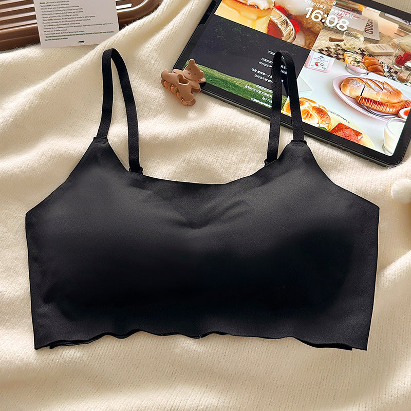 Women's Seamless Beautiful Back Comfortable Side Drawing Everyday Bras