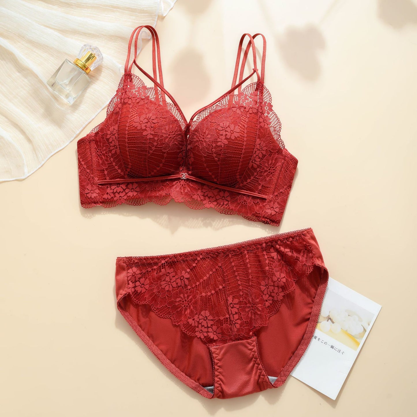 Full Support Padded Small Chest Push Up Flat Special Lingerie Sets