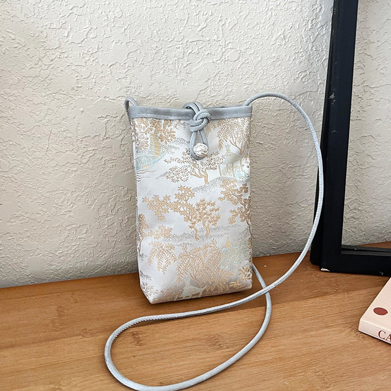 Women's Chinese Style Embroidery Personality Trend Western Printed Women's Shoulder Bag