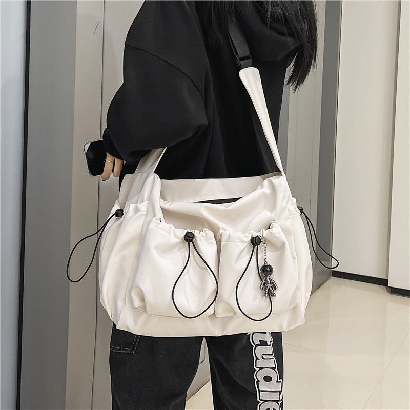 Women's & Men's & Fashion Style Pure Color Large Men's Chest Bags