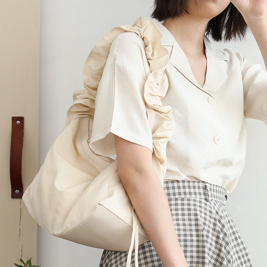 Women's Style Nylon Cloth Fresh Drawstring Leisure Crossbody Bags