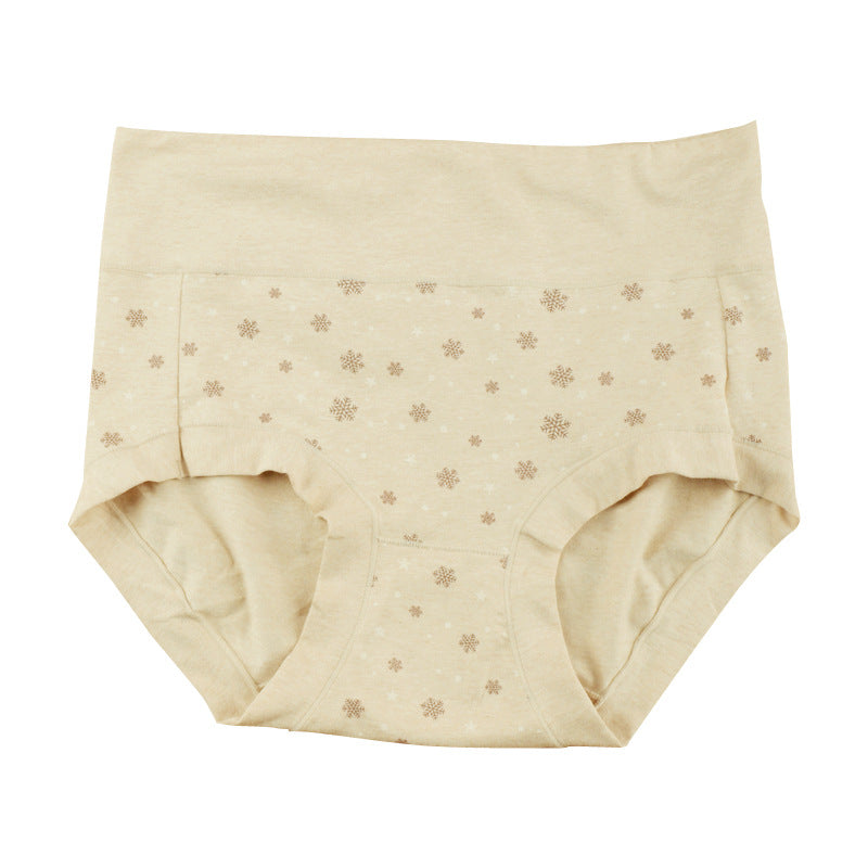 Women's High Waist Pure Cotton Underwear Antibacterial Crotch Panties