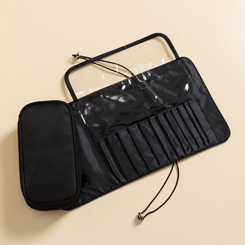 Portable Large Capacity Folding Waterproof Brush Organizing Storage Makeup Bag