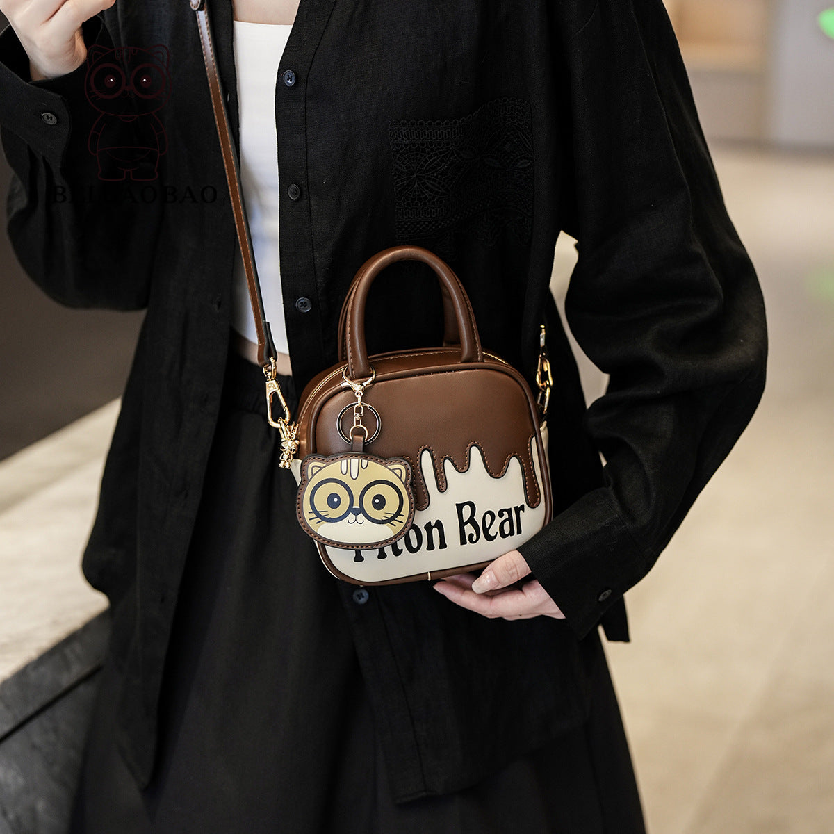 Women's Source Cartoon Fashion Commuter Niche Mobile Small Square Bags