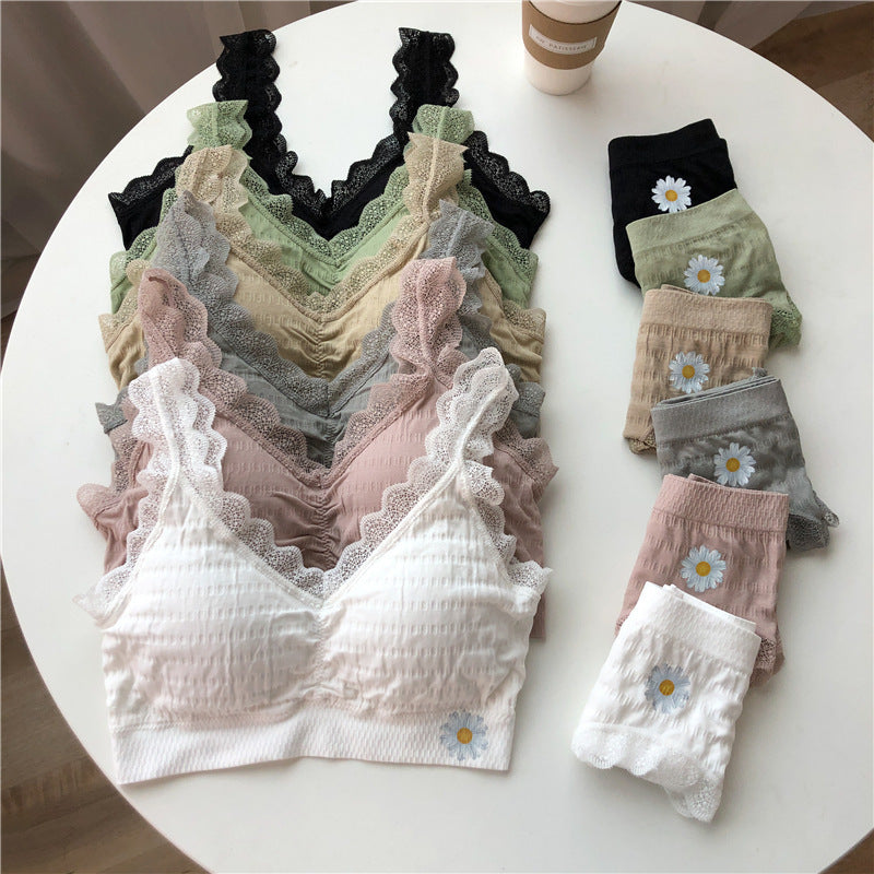 Women's Daisy Vitamin Suit Lace Push Up Lingerie Sets