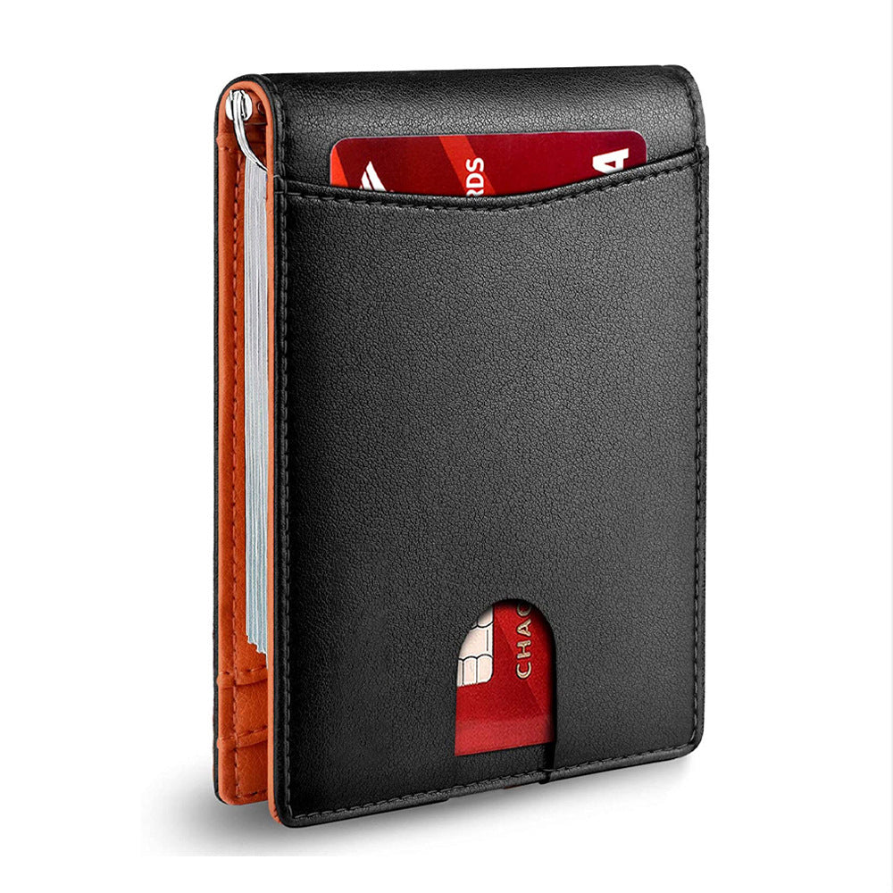 Men's Multiple Slots American Gold Clip Carbon Fiber Men's Wallet
