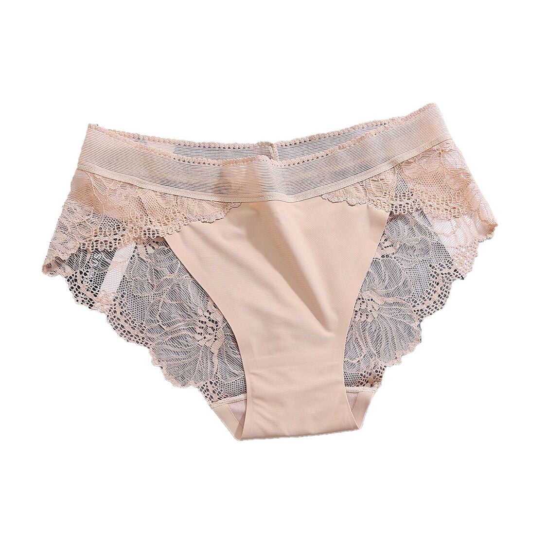 Women's Ice Silk Underwear For Sexy Transparent Lace Breathable Panties