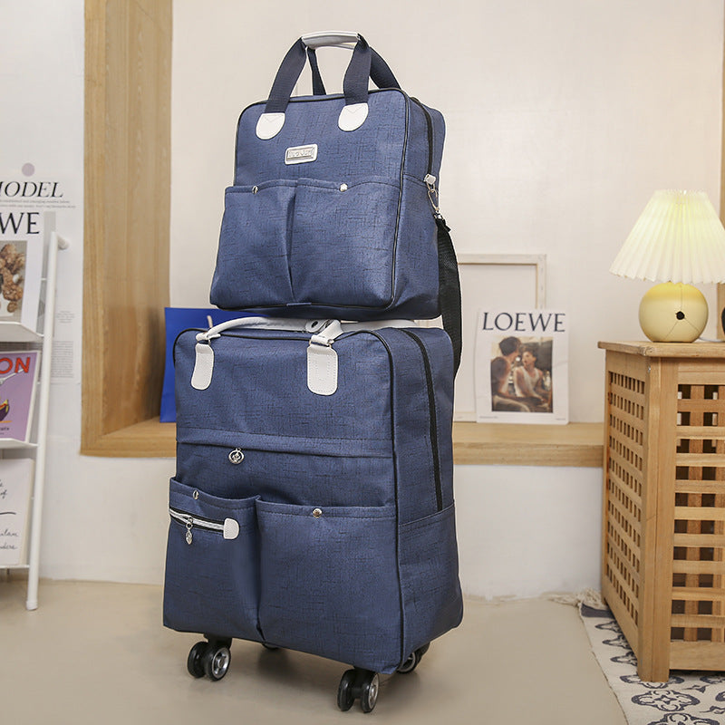 Women's Innovative Portable Folding Buggy Printing Travel Bags