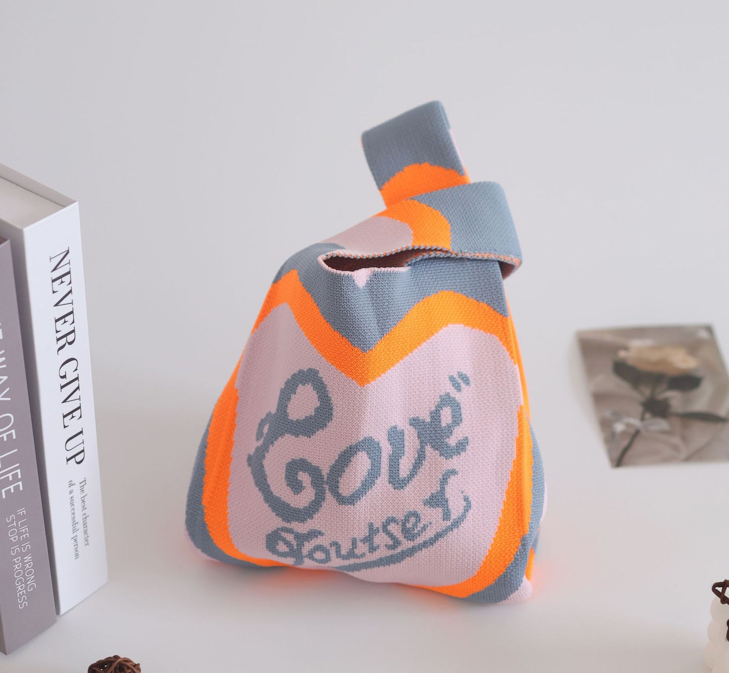 Unique Women's Knitted Woven Vest Simple Handbags