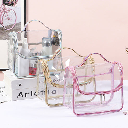 Women's Transparent Portable Simplicity Waterproof Storage Wash Cosmetic Bags