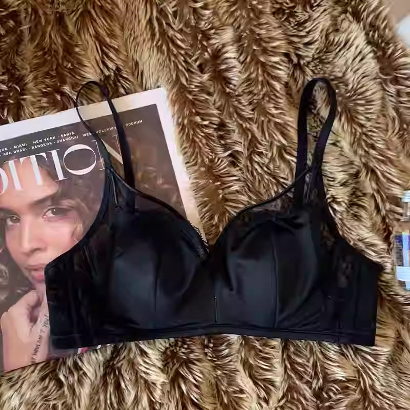 Women's Chest Small Breathable Thin Soft Steel Lingerie Sets