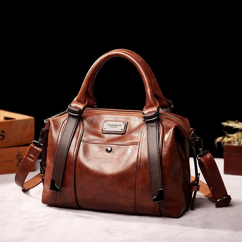 Women's Paul Retro Fashion Portable Large Capacity Handbags