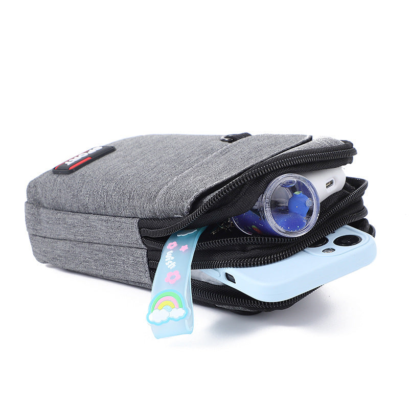 Men's Canvas Large Capacity Cash Register Construction Site Men's Waist Packs