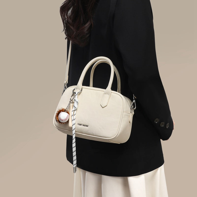 Korean Simple Younger Fashion Boston Pillow Bags