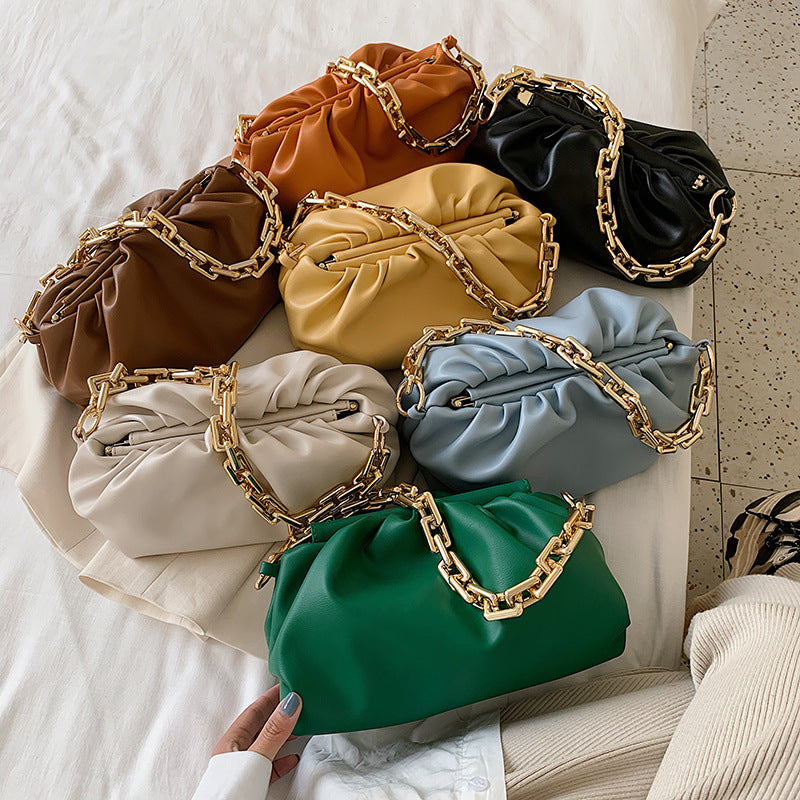 Women's Cloud Korean Leisure Simple Fashion Chain Handbags