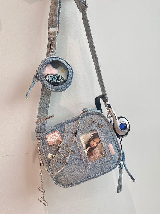 Women's Style Leisure Mini Denim Artistic Shopping Crossbody Bags