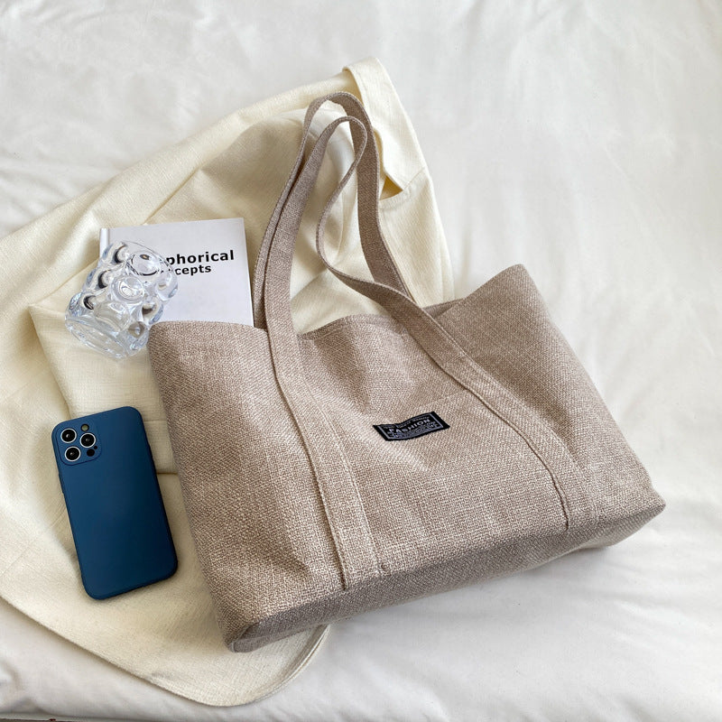 Women's Fashion Portable Shopping Large Simple Outing Shoulder Bags