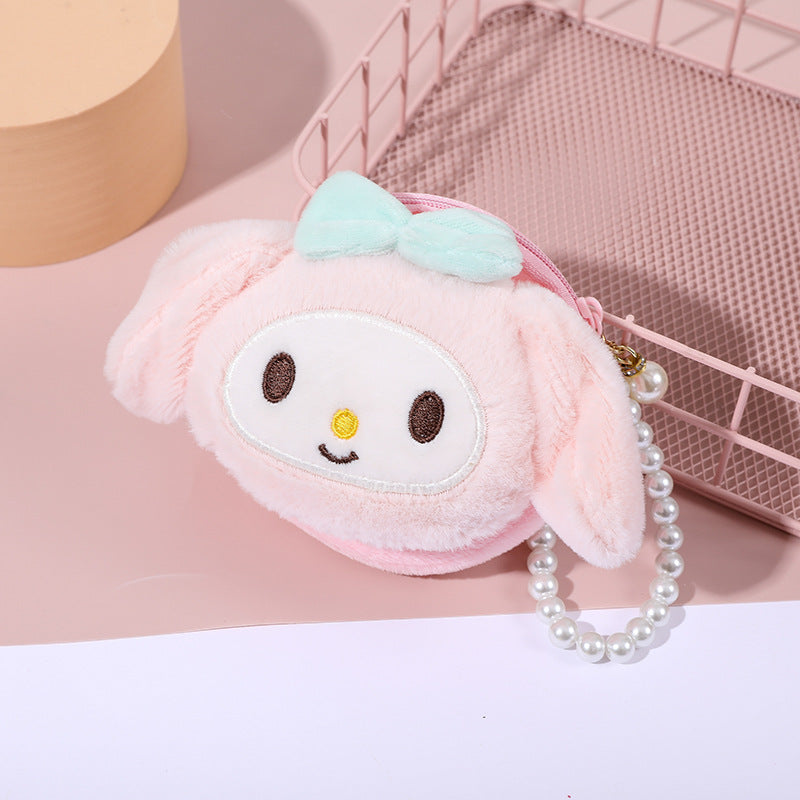 Children's Pendant Plush Creative Mini Clow Storage Coin Purses