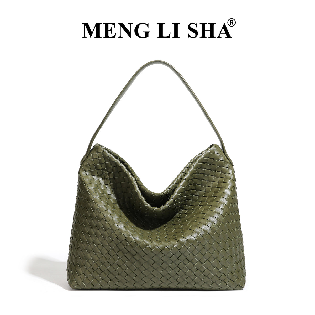 Korean Style Retro Trendy Large Capacity Hand-woven Commuter Women's Shoulder Bag