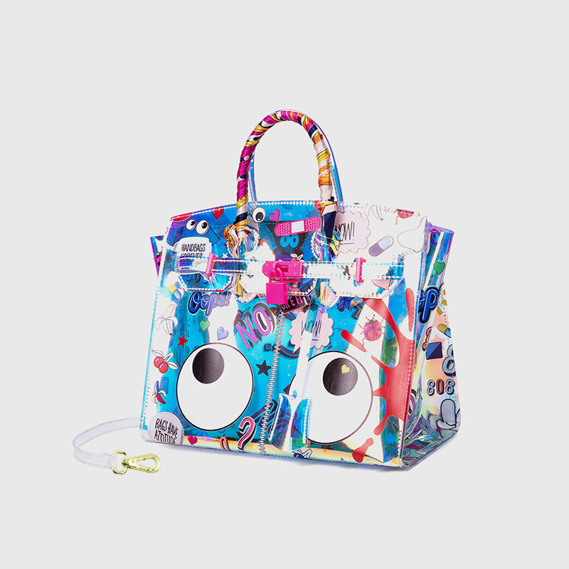 Women's Transparent Large Laser Fashionable Elegant Women's Shoulder Bag