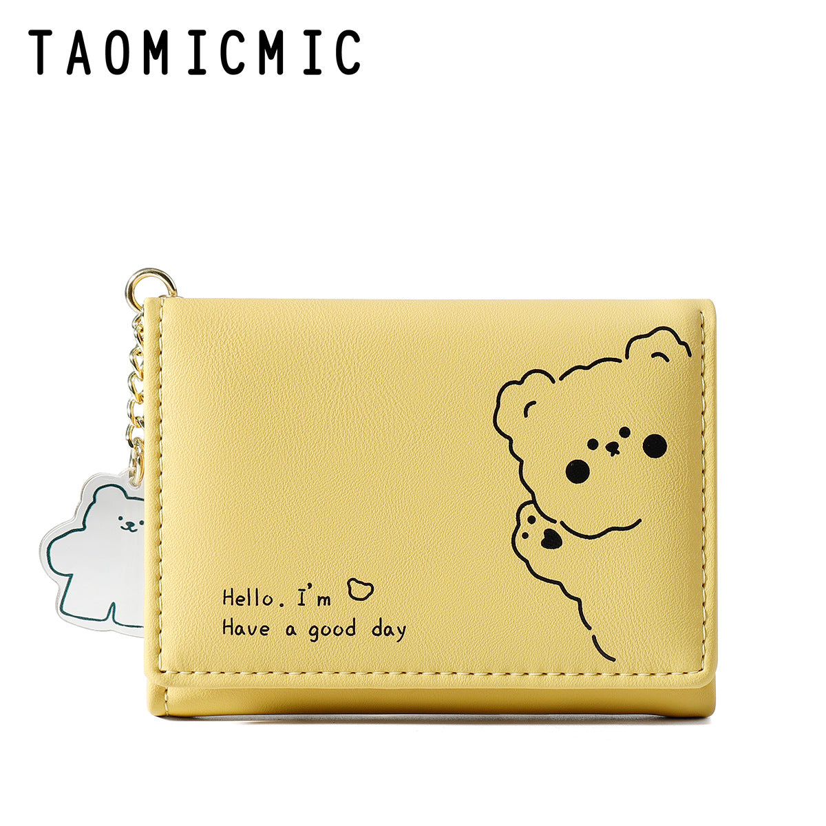 Women's Fashion Cute Large Capacity Three Fold Ladies Wallets