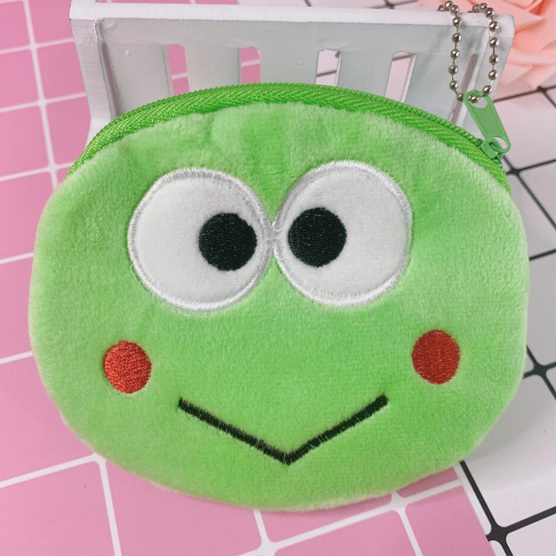 Korean Cartoon Heart Portable Mini Plush Coin Purses