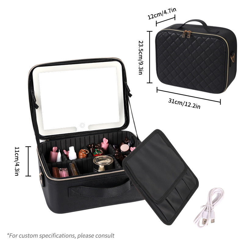 With Mirror Simple Artist City Convenient Cosmetic Cases