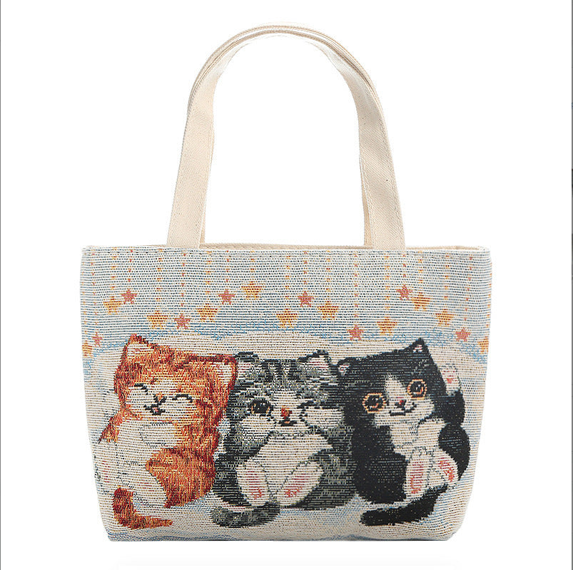 Women's Style Medium Canvas Large Double Sided Shoulder Bags