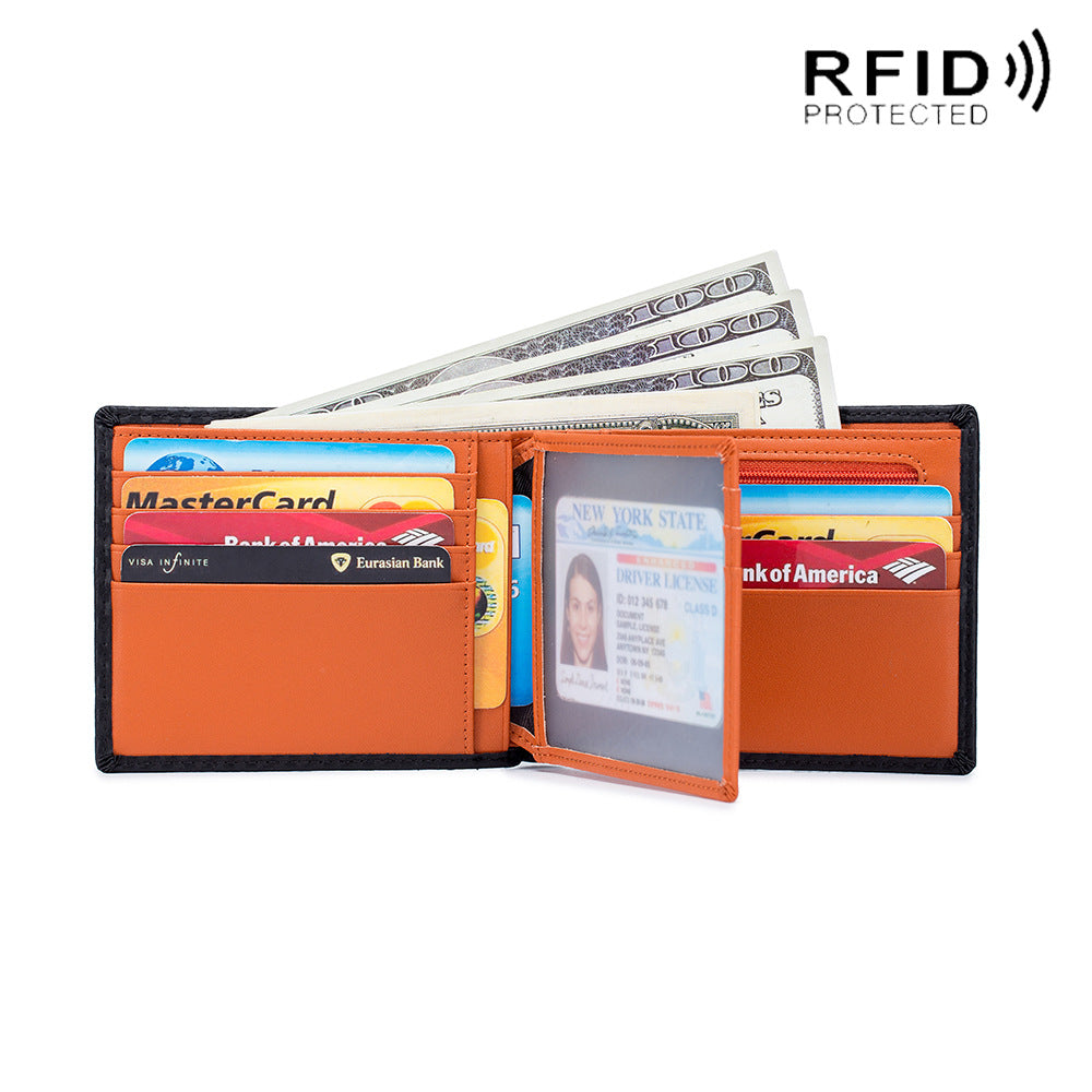 Men's Genuine Leather Short Multiple Slots Pocket Men's Wallets