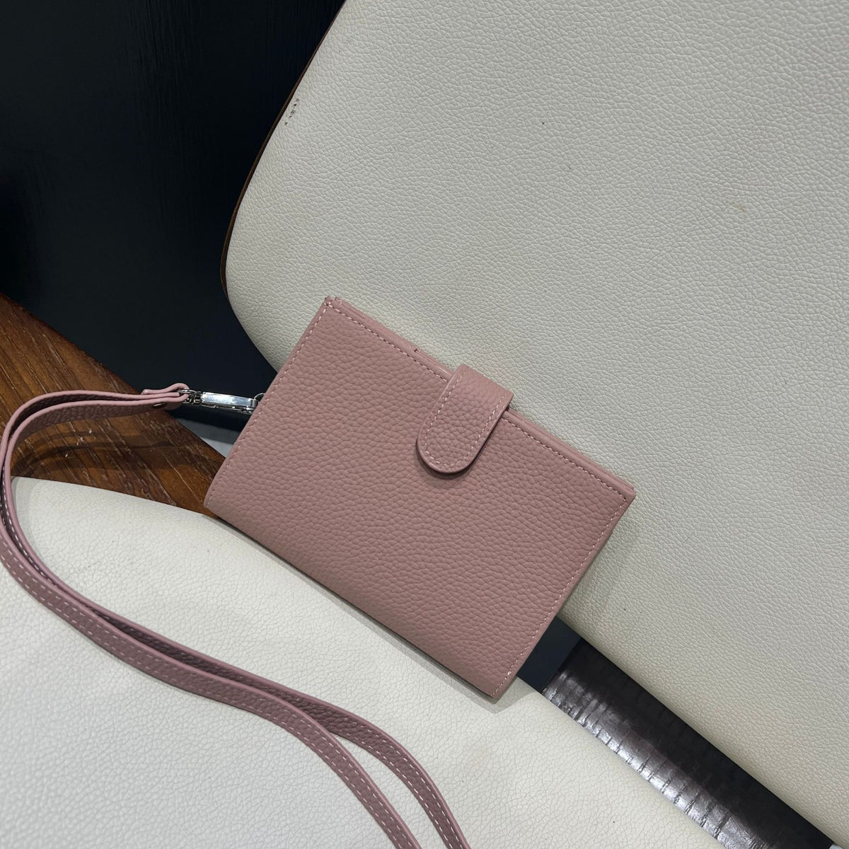 Leather Passport Wrapper Credentials Storage Zipper Ladies Wallet