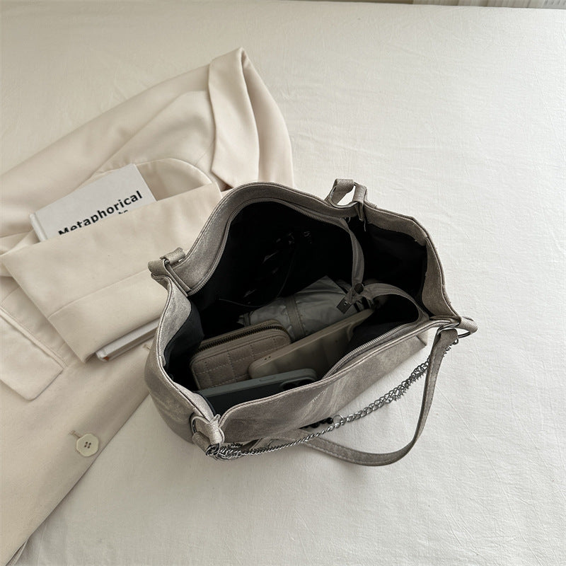 Female Fashion Class College Texture Chain Shoulder Bags