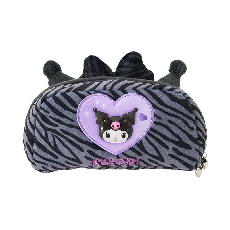 Cartoon Anime Head Type Clow Fluffy Leopard Pencil Bags