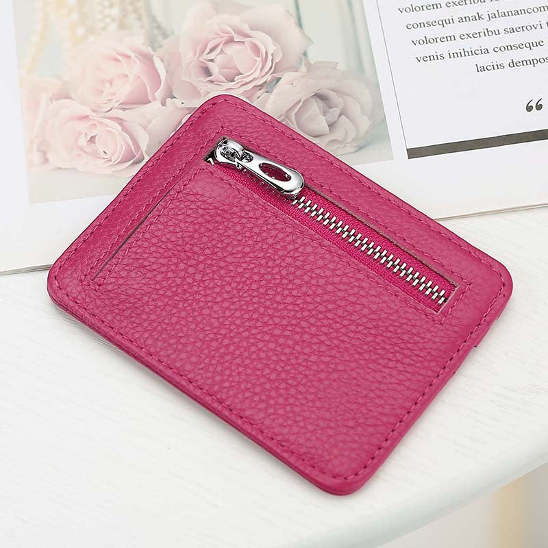 Women's & Men's & Zipper Document Multiple Slots Bank Card Holder