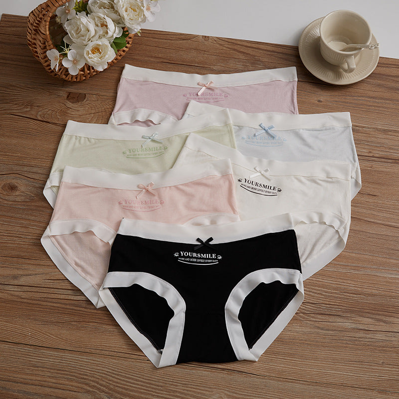 Women's Modal Underwear Mulberry Silk Pla Bottom Traceless Panties